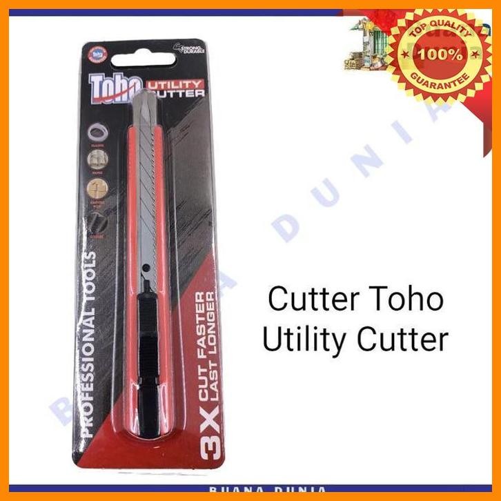 

(BUAN) CUTTER TOHO UTILITY KNIFE | PISAU POTONG KERTAS KECIL | PISO KERTAS