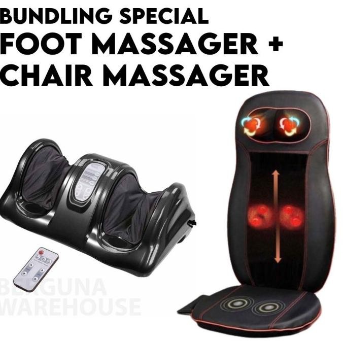 Baru Electric Foot Massager & Chair Massage Cushion