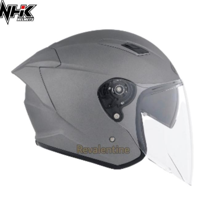 NHK S1GP PRO Grey Doff Solid | Helm Half Face S1-GP Abu Doff LAT