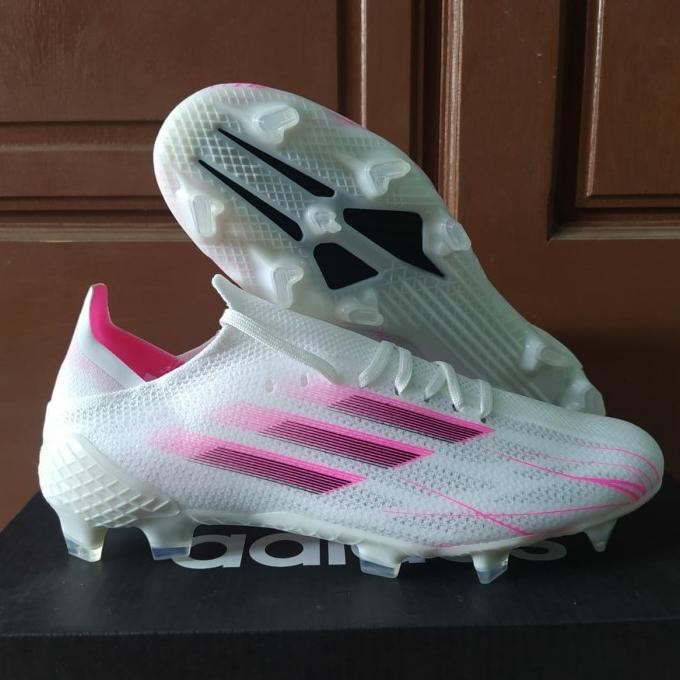 Sepatu Bola Adidas Speedflow.1 White Pink Fg soccer SUM