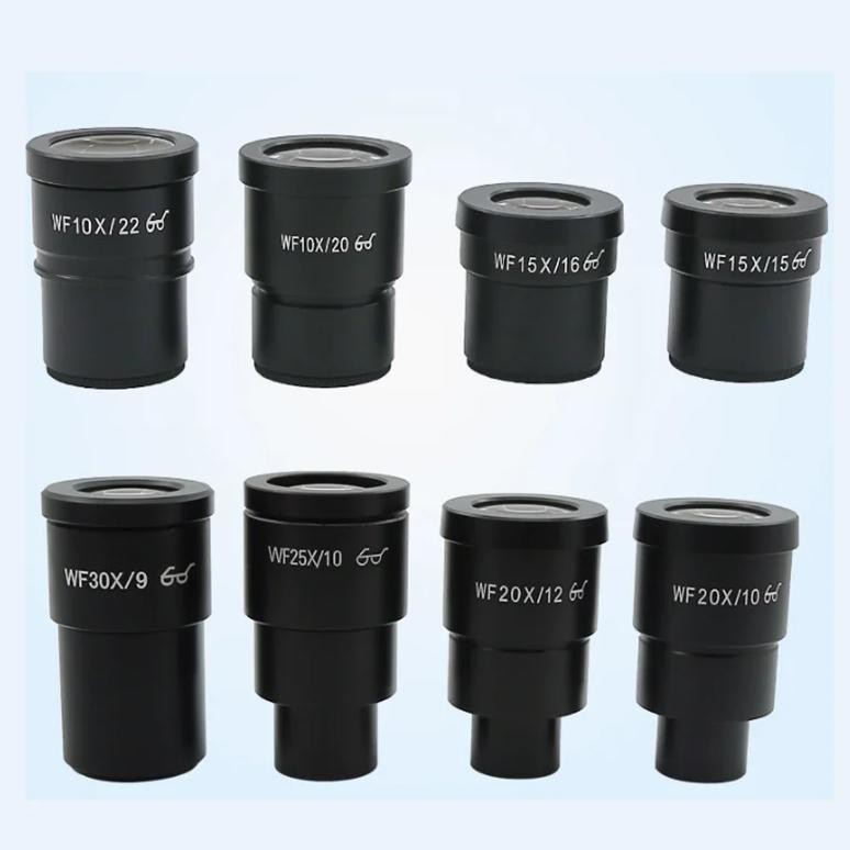 Promo 1PCS WF10X WF15X WF20X WF25X WF30X Wide Field Eyepiece For Binocular Trinocular Stereo Microsc