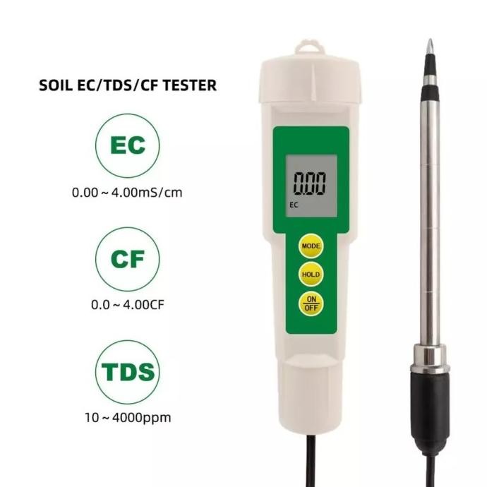 

Terbaru Ec-3185 Waterproof Ec/Tds/Cf Meter Untuk Tanah