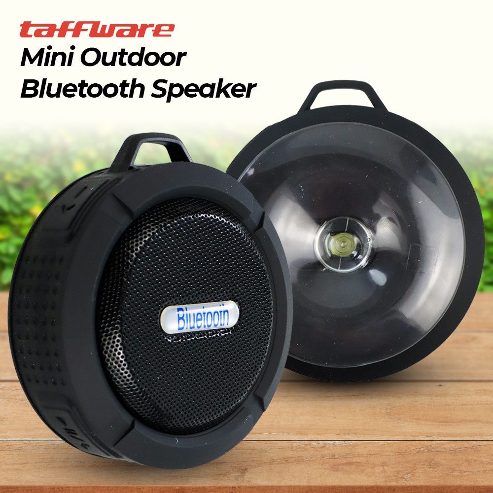 PROMO Taffware Mini Bluetooth Speaker Portable Outdoor with Suction Cup 5W - C6 Kualitas Terbaik
