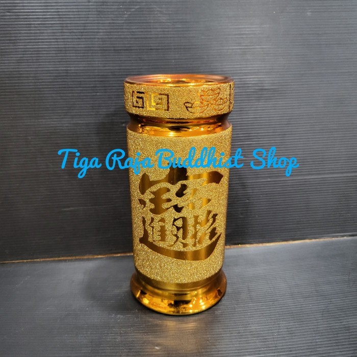 Vas Bunga Keramik Emas
