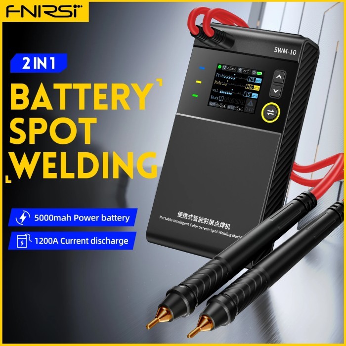 Jual Fnirsi Swm-10 Portable Intelligent Battery Spot Welding Max 0.25Mm Tft