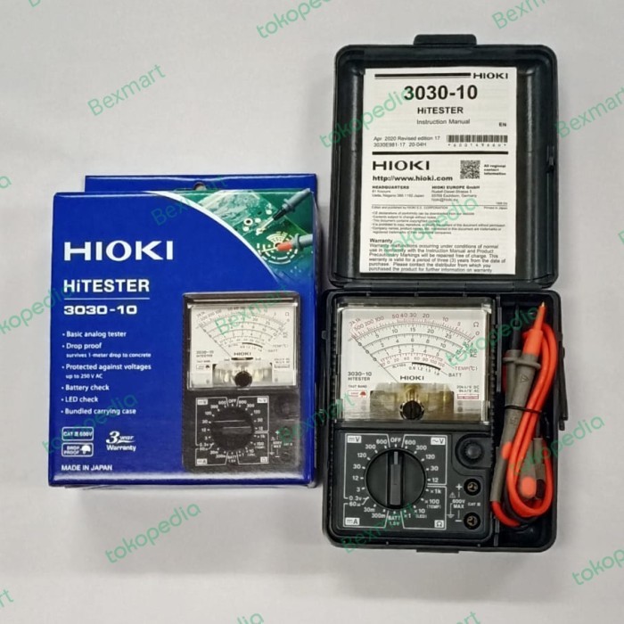 Jual Hioki 3030-10 Analog Avometer Multimeter Jarum Hioki