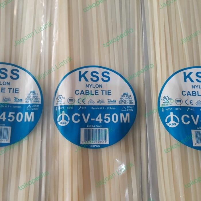 

Kabel Ties Cv 450 Kss 4.8 Mm Kurus Isi 100 Pcs ( Cable Tie / Ties )