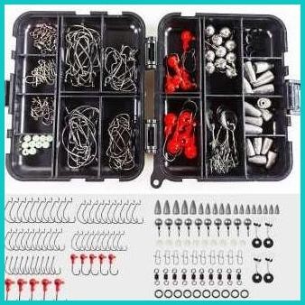 Kail Pancing Fishing Hook Tackle Box Set 148PCS Mata Kail Pancing Ikan