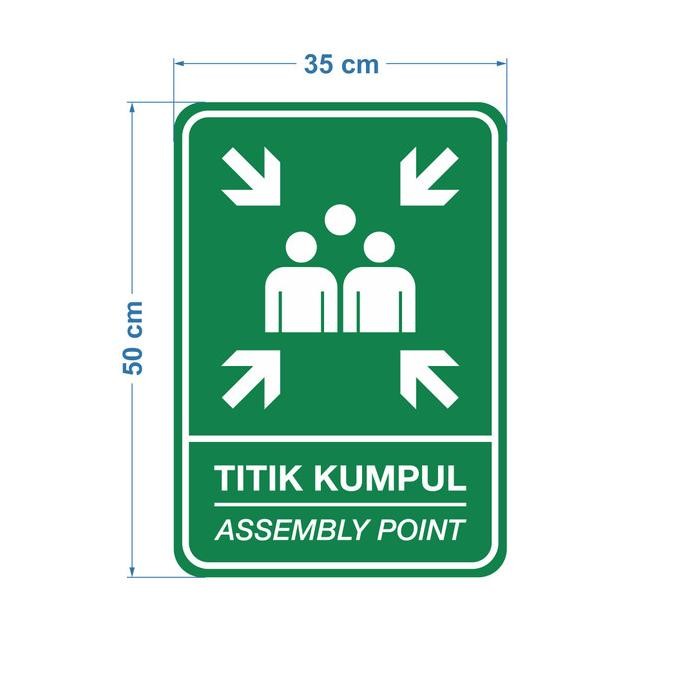 

Rambu Plang Titik Kumpul 35Cm X 50Cm Plat Alumunium Terlaris