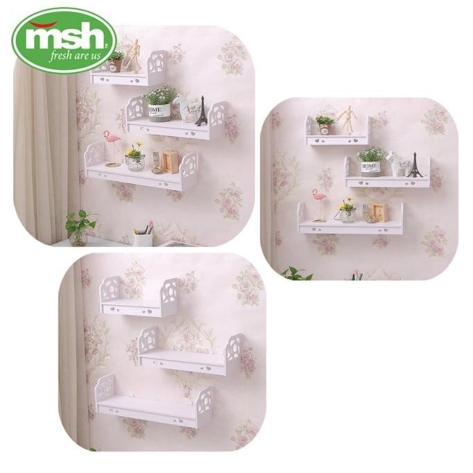

Megahome Rak Dinding Vintage Set Isi 3 Pcs Terlaris