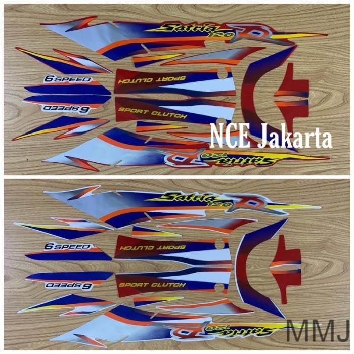 Terlaris Stiker Striping Satria Kotak Lumba 1999