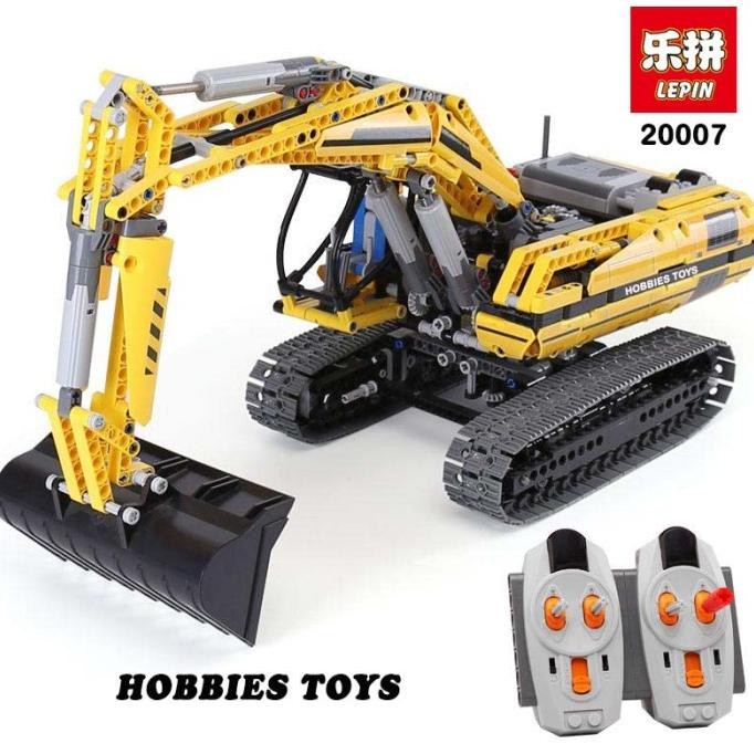 Brick Technics Lepin 20007 Motorized Excavator (Truk Beko Ekskavator)
