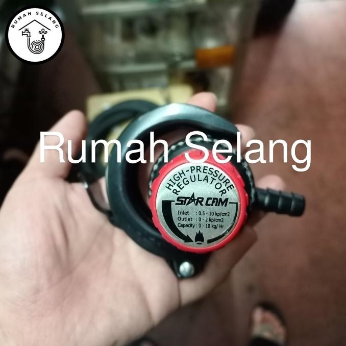 Regulator Starcam Tekanan Tinggi / Regulator Gas LPG Rumah Tangga / Regulator Kompor Gas Tekanan Tin