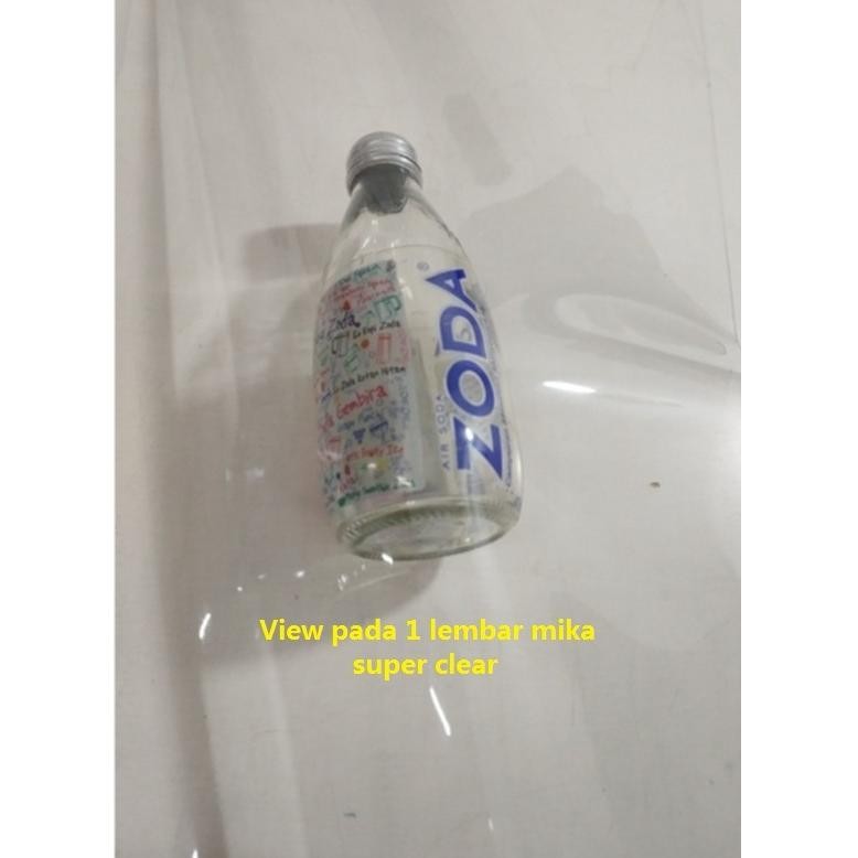 Taplak meja Plastik Tebal 0.7mm mika PVC Lentur Bening Tebal custom welcome