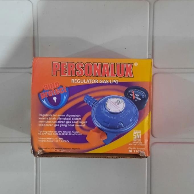 Regulator Gas LPG Personalux NI 1107 S Dengan Meteran Tekanan Rendah