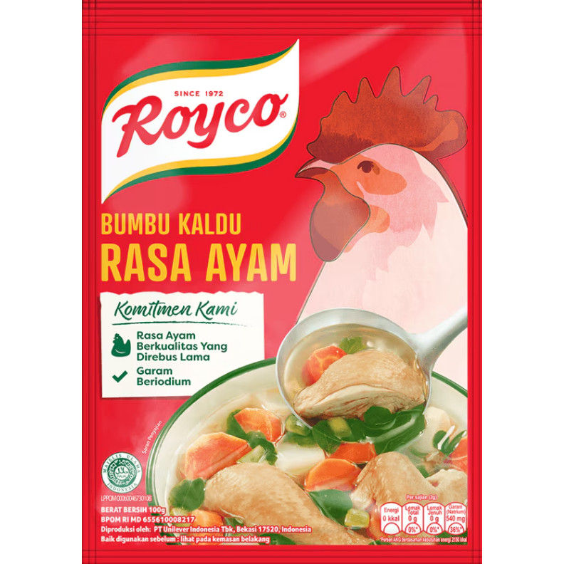 

Bumbu Kaldu Royco Ayam 230gr Big Pack Original 100%