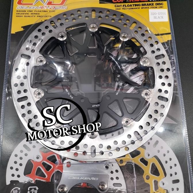 Piringan cakram depan DELKEVIC 320mm cnc floating scorpio