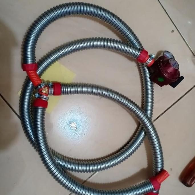 selang cabang paralel/selang cabang oven gas/selang cabang 2 kompor