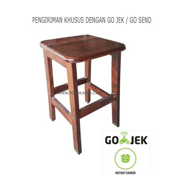 Kursi Kayu tinggi 50 cm
