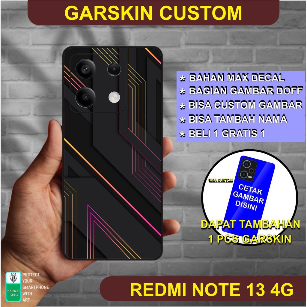 

Wrap* Redmi Note 13 4g Wrap Skin Stiker Garksin CUSTOM Gratis (2pcs)