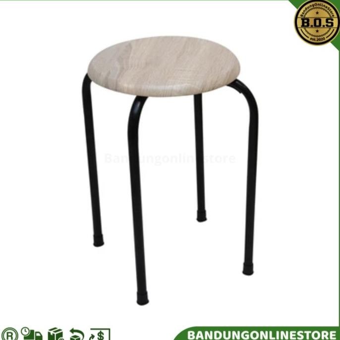 Bangku Baso Abu Abu Informa Kursi Bakso Hove Kursi Bulat Round Stool Grey