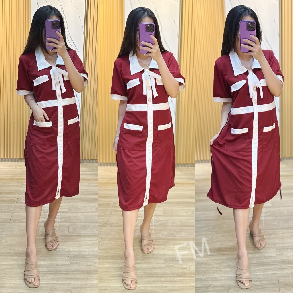 Dres Congsam Modern Qipao Cewek Cantik Drea Imlek Terbaru 2025 Dresd Drwss Merah Dree Pesta Perempua