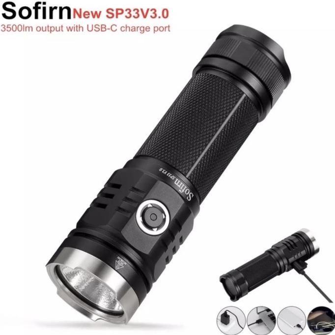 SOFIRN SP33 V3.0 V3 SENTER LED CREE XHP50.2 3500 LUMENS USB C CHARGING