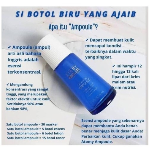 ATOMY ABSOLUTE AMPOULE CELLACTIVE 40ml ATOMY | Anti Penuaan, Kecil Pori dan Kerutan