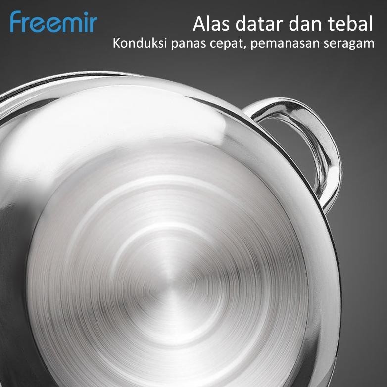PENAWARAN SPESIAL Special freemir Panci Kukus 2 Susun 26cm Stainless Steel Anti Karat bisa kukus dan