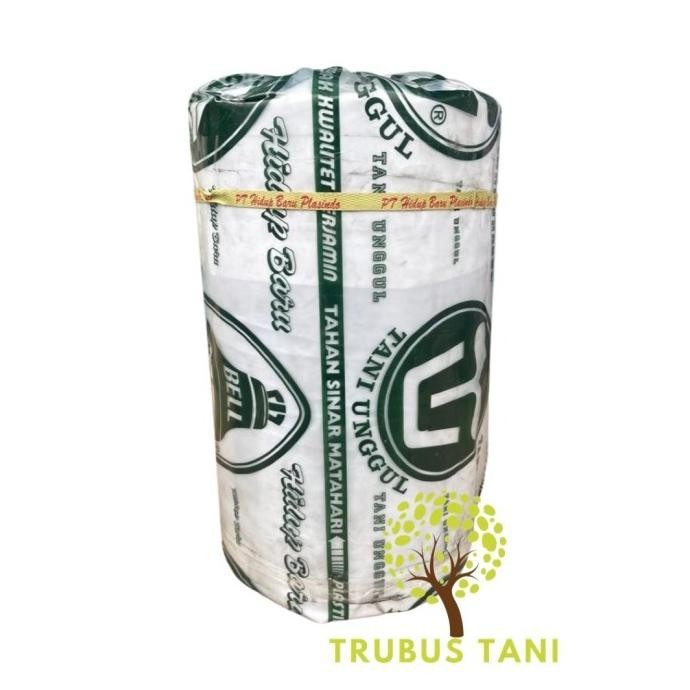 Mulsa BELL 1 Roll 18Kg - lebar 80cm - Plastik Mulsa Hitam Perak Mulsa