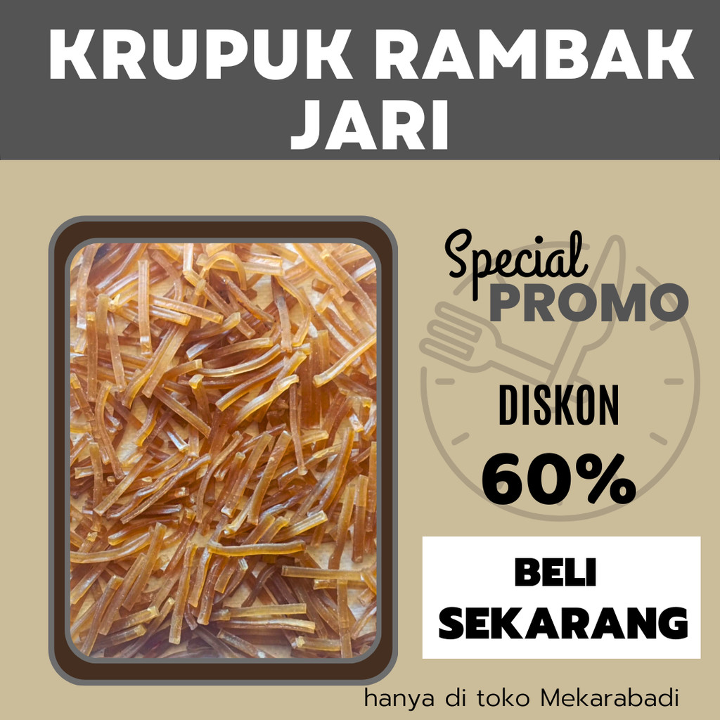 

Krupuk Rambak Jari Kemasan 500 Gram