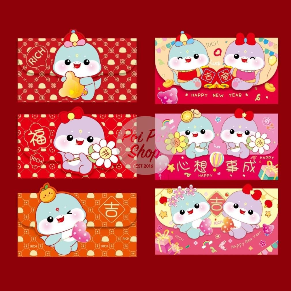 

Angpao Imlek Ular 2025 Angpau Panjang Dompet Glossy H. 3D Shio Ular Grosir Snake Timbul 2025 Hongbao Grosir Murah isi 6 pcs Tebal Grosir Motif Karakter Berkualitas Bahan Terbaik