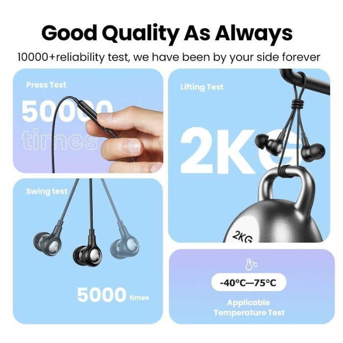 UGREEN Handsfree Lightning MFi Headset Earphone