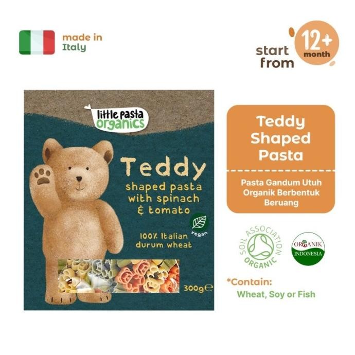 

Little Pasta Organics Shaped Pasta with Spinach & Tomato GLM
