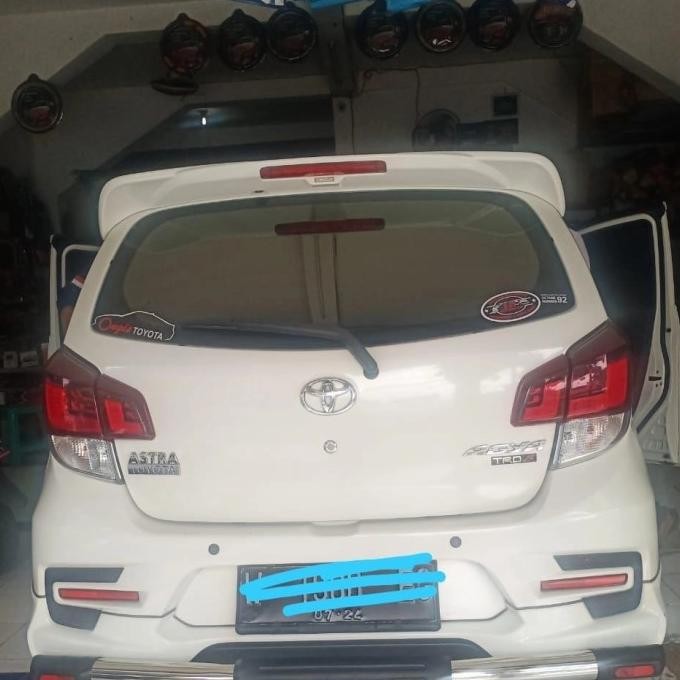 Bemper Belakang Mobil AGYA/AYLA Stainles Bulat fulset