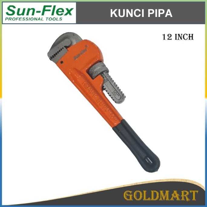 

Tersedia Kunci Pipa 12 Inch - Sun-Flex Pipe Wrench Gagang Karet - Kunci Monyet