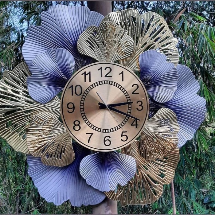 Jam Dinding Dekorasi Rumah Kuningan Wall Decor Hiasan Dinding Rumah