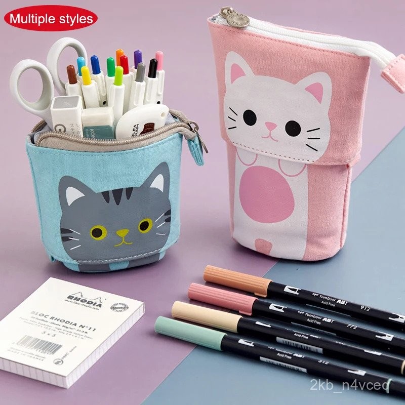 

Kawaii Pencil Cases for Girls Boys Zipper Cute Cat Pencil Box School Supplies Stationery Gift Pop Up Pouchs Trousse Scolaire 7K37