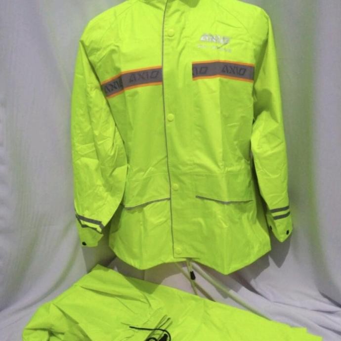 Jas hujan AXIO 882 Hijau & Oren Stabilo ORIGINAL Limited Edition [terbaik]