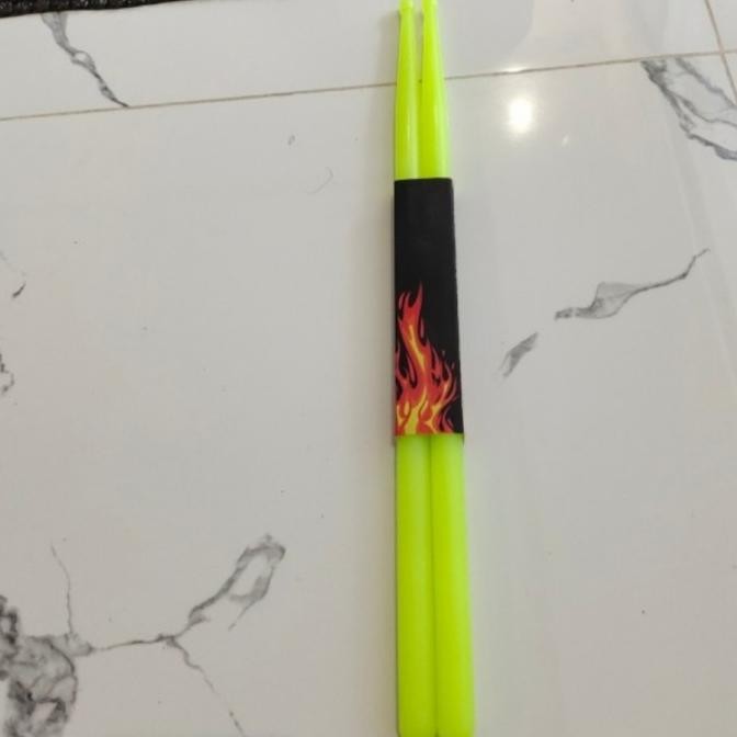 Terlaris Stick Drum Nylon 5A/Stick Drum Plastik Import Warna Hijau