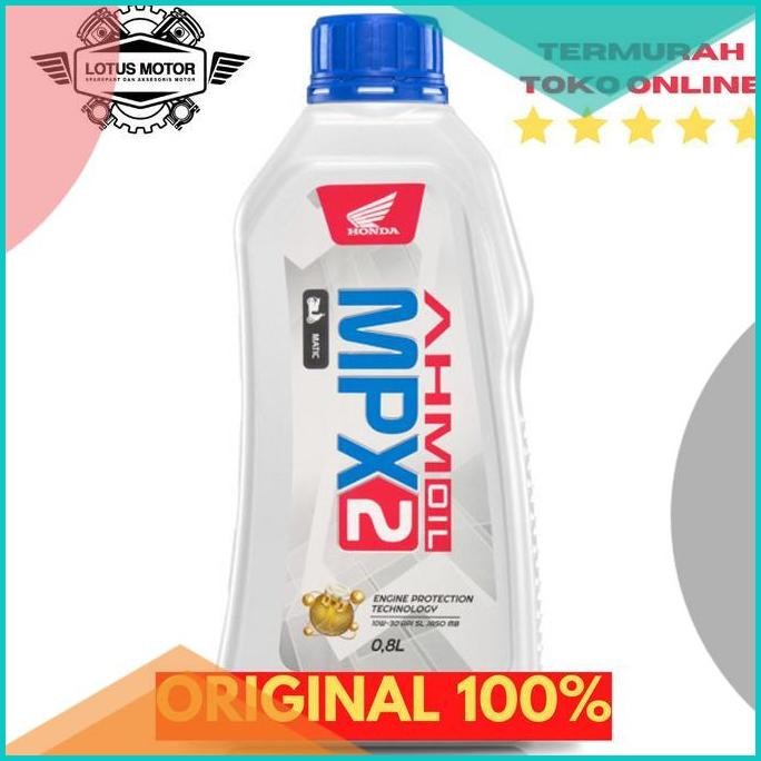 OLI MPX2 O,8L SAE 10W-30 ORIGINAL HONDA AHM 100% 07D35Z4 harga grosir