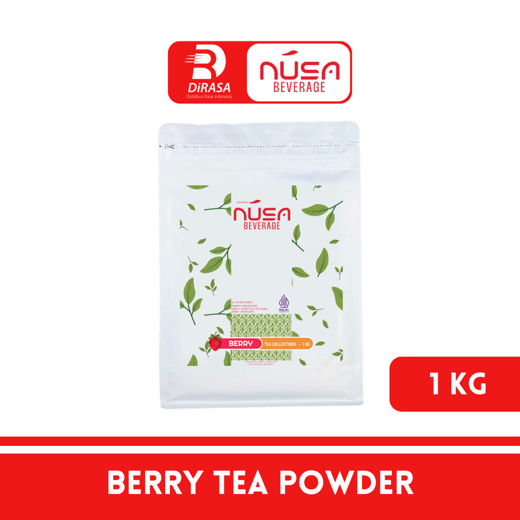 

DiRASA - NUSA BEVERAGE Berry Tea Drink Powder 1 KG Untuk Bisnis HORECA/Barista/Bartender/Mixologist