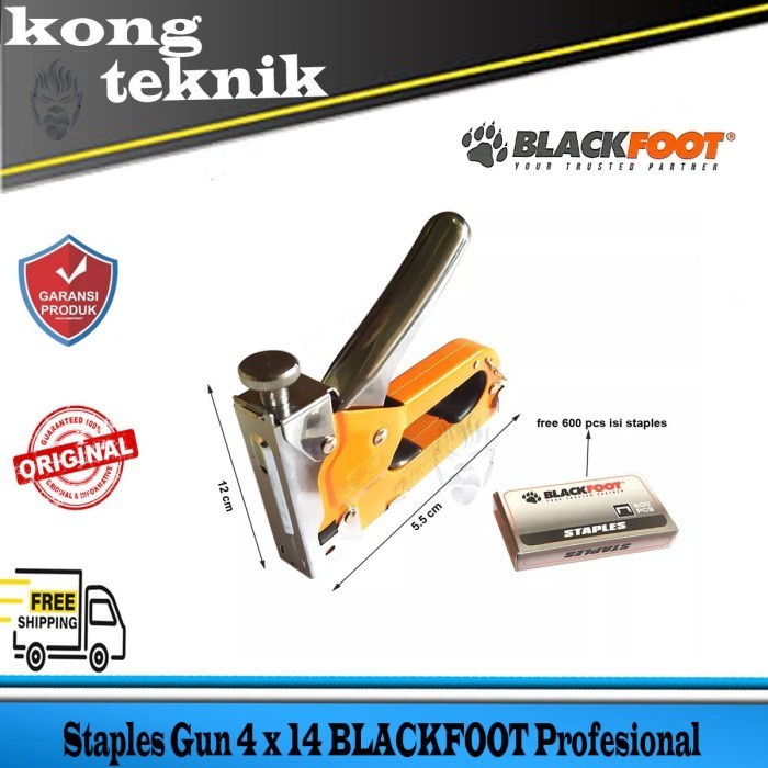 

Staple Gun Heavy Duty 4 - 14 Mm Blackfoot Staples Alat Tembak Jok BARU
