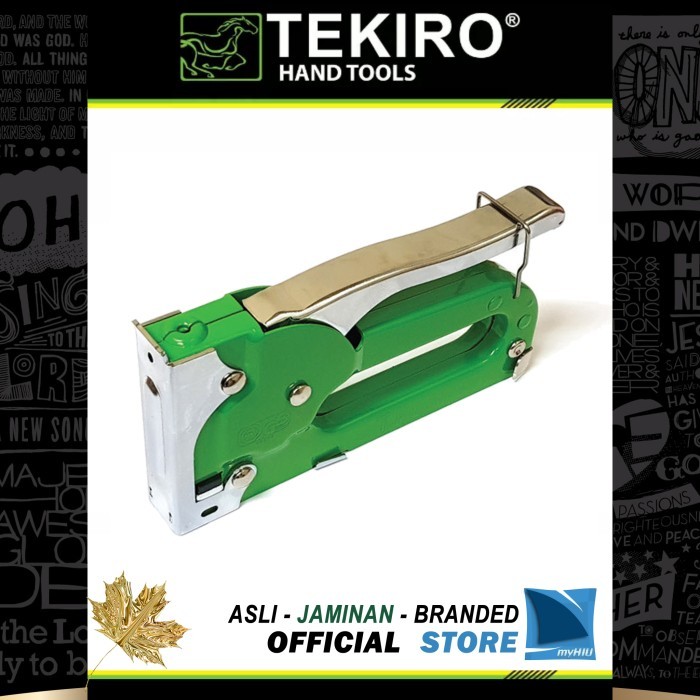 

Tembak Jok 4~8 mm Manual Jegregan Hektar Staples - Stapler Gun TEKIRO