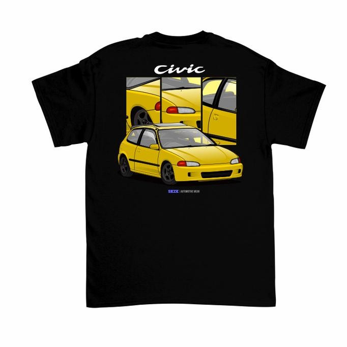 SAKAZUKI KAOS BAJU ANAK HONDA CIVIC EG ESTILO JDM KAOS OTOMOTIF