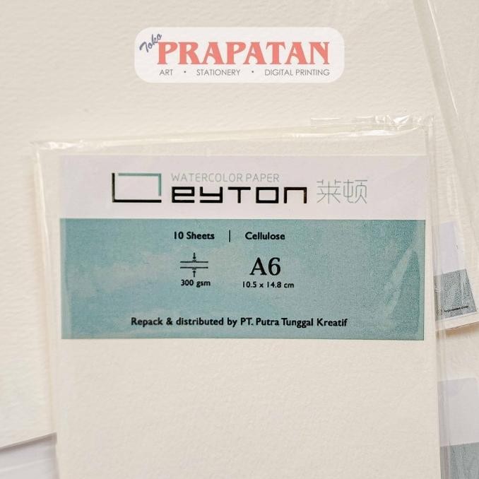 

LEYTON WATERCOLOR PAPER CELLULOSE 300GSM A6/A5/A4