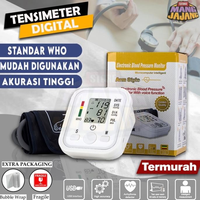 Tensimeter Digital Alat Tensi Darah Digital Alat Ukur Tekanan Darah Original Terlaris