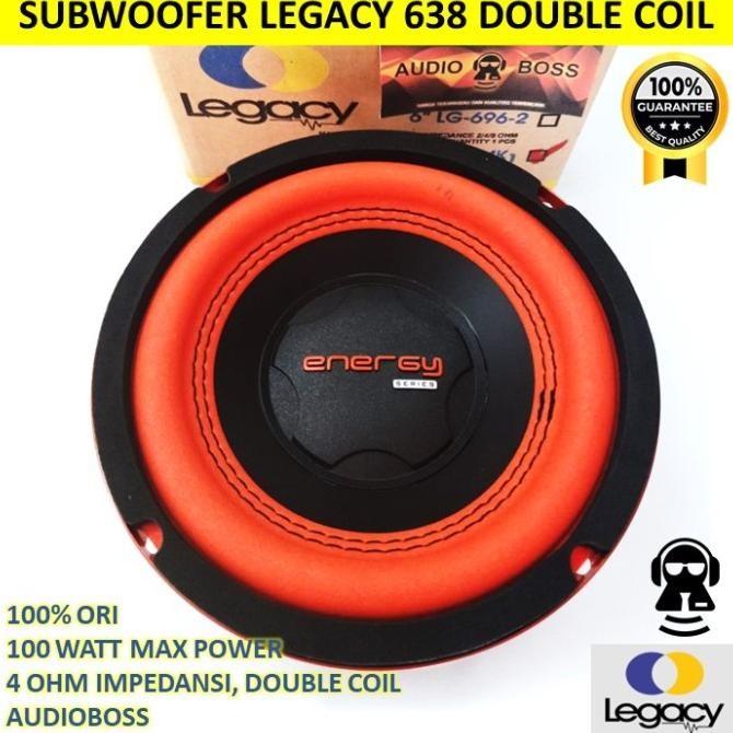 Speaker Subwoofer 6 Inch 6In 6" Legacy 6 638 Lg 638-2 150 Watt Terlaris