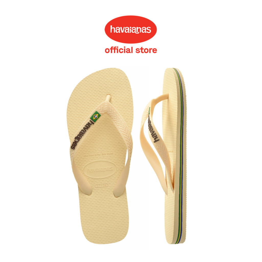 Havaianas 9256 Brasil Logo Buttercream - Sandal Pria