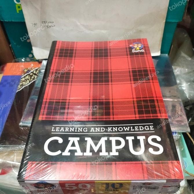 

BUKU TULIS CAMPUS SUMA 50 LEMBAR / PACK ISI 10 BUKU